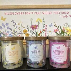 Dolly Parton Wildflower SPRING Collection 2026 Candle Set Of 3